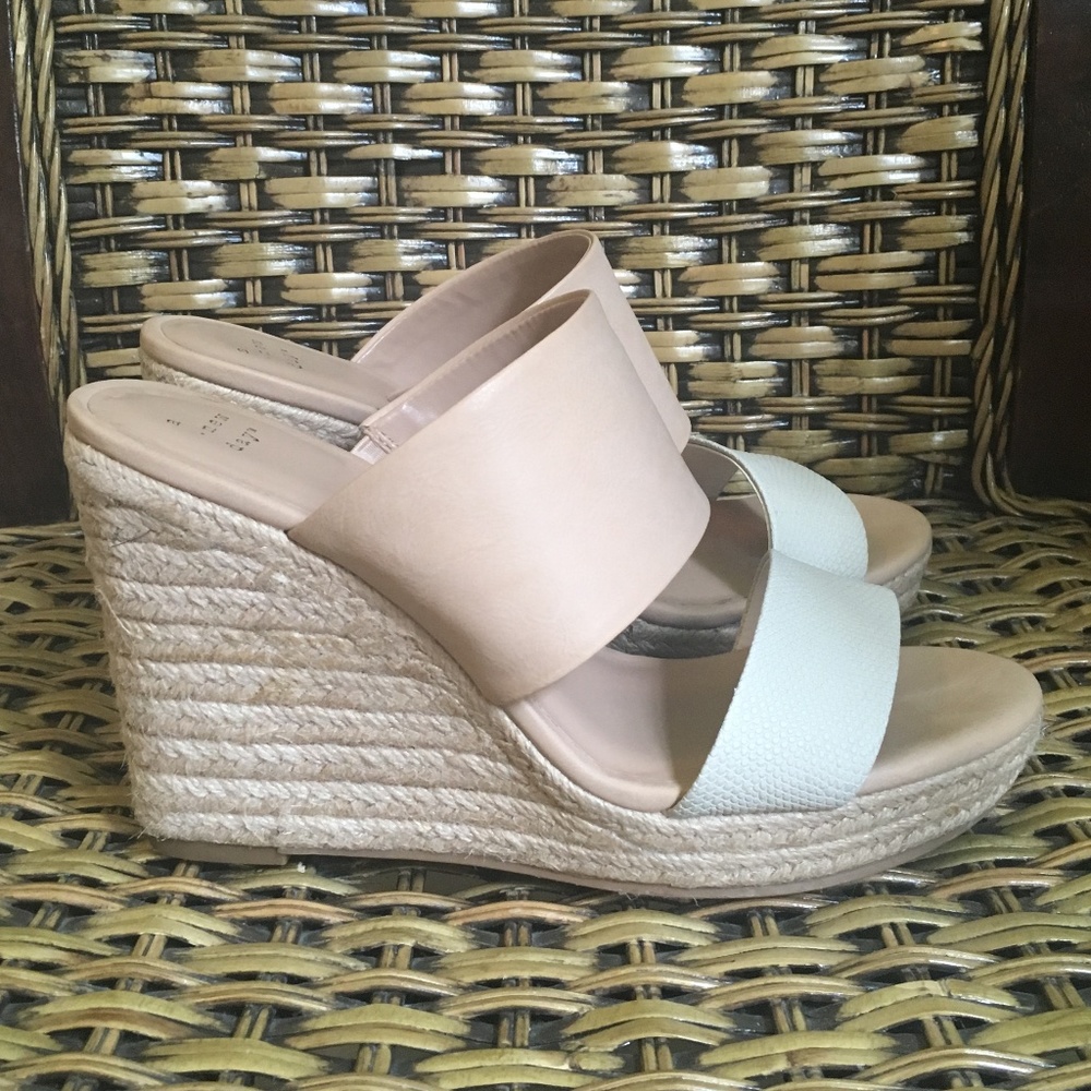 A New Day Platform Espadrille Wedge Sandals 8
